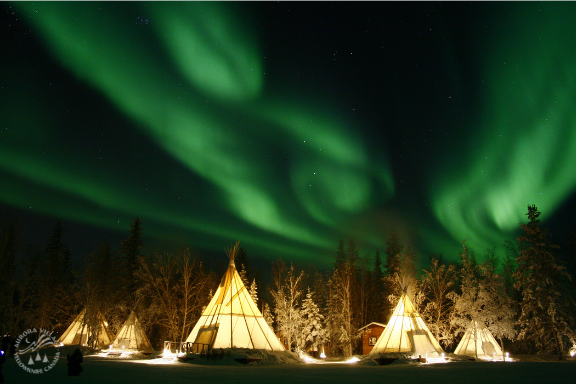 A group of tents in the snow
AI-generated content may be incorrect.